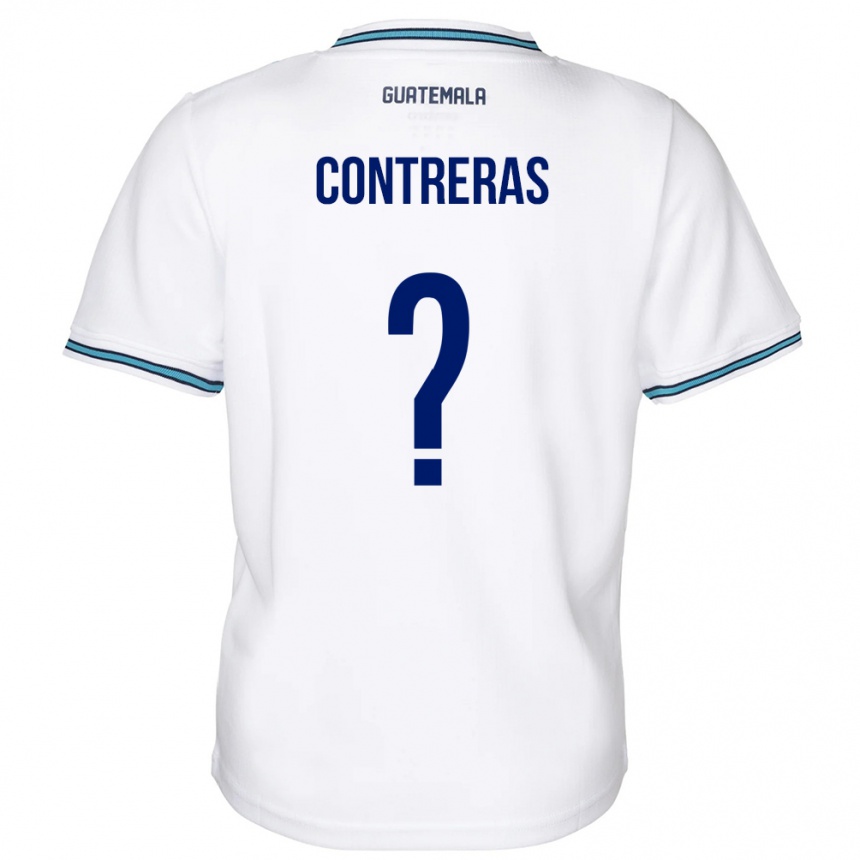 Niño Fútbol Camiseta Guatemala Betzael Contreras #0 Blanco 1ª Equipación 24-26 Argentina