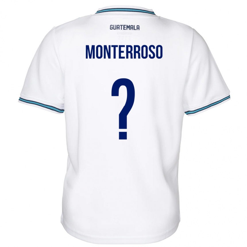 Niño Fútbol Camiseta Guatemala María Monterroso #0 Blanco 1ª Equipación 24-26 Argentina