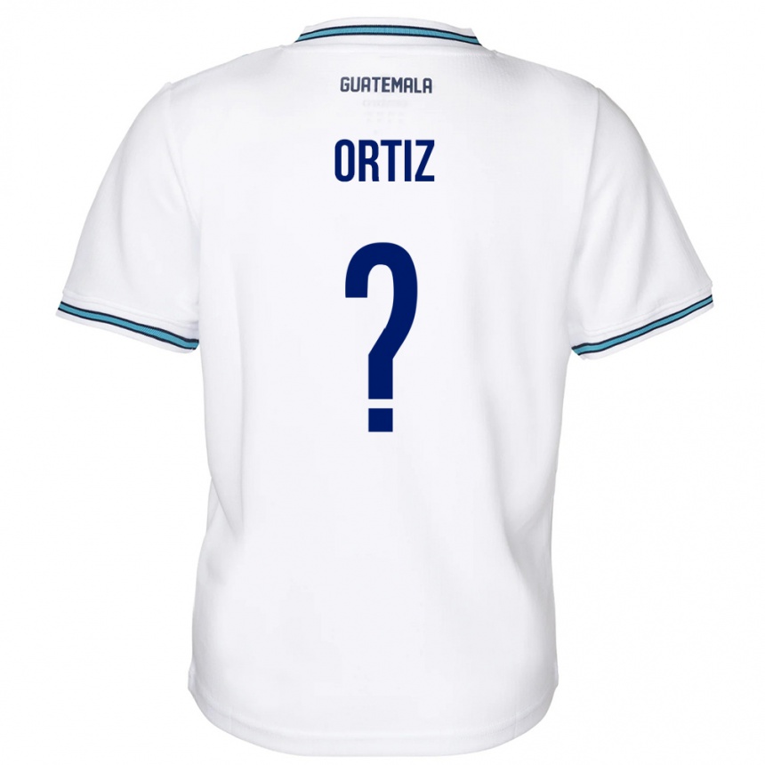 Niño Fútbol Camiseta Guatemala Jenifer Ortiz #0 Blanco 1ª Equipación 24-26 Argentina