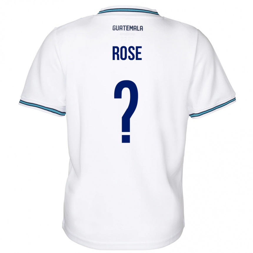 Niño Fútbol Camiseta Guatemala Michelle Rose #0 Blanco 1ª Equipación 24-26 Argentina