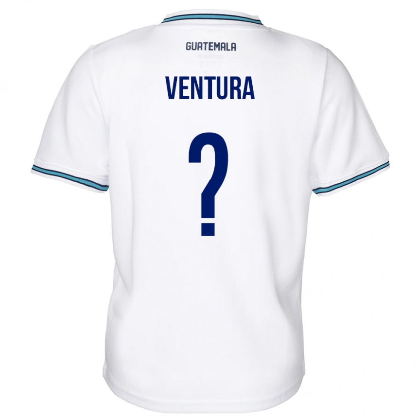 Niño Fútbol Camiseta Guatemala Lesly Ventura #0 Blanco 1ª Equipación 24-26 Argentina