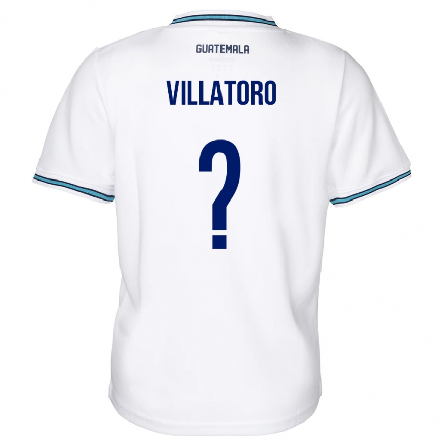 Niño Fútbol Camiseta Guatemala Grace Villatoro #0 Blanco 1ª Equipación 24-26 Argentina