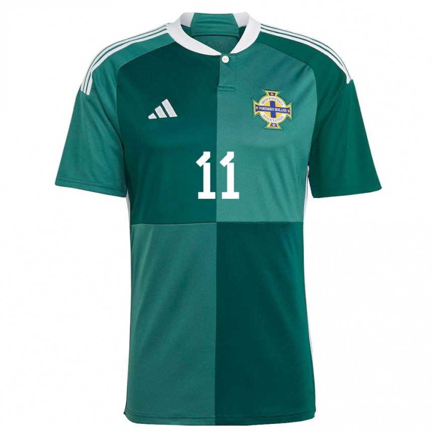 Niño Fútbol Camiseta Irlanda Del Norte Callum Marshall #11 Verde 1ª Equipación 24-26 Argentina