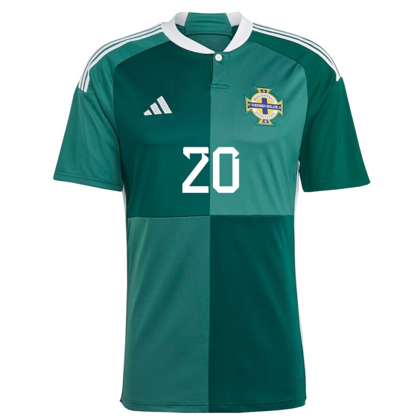 Niño Fútbol Camiseta Irlanda Del Norte Joely Andrews #20 Verde 1ª Equipación 24-26 Argentina