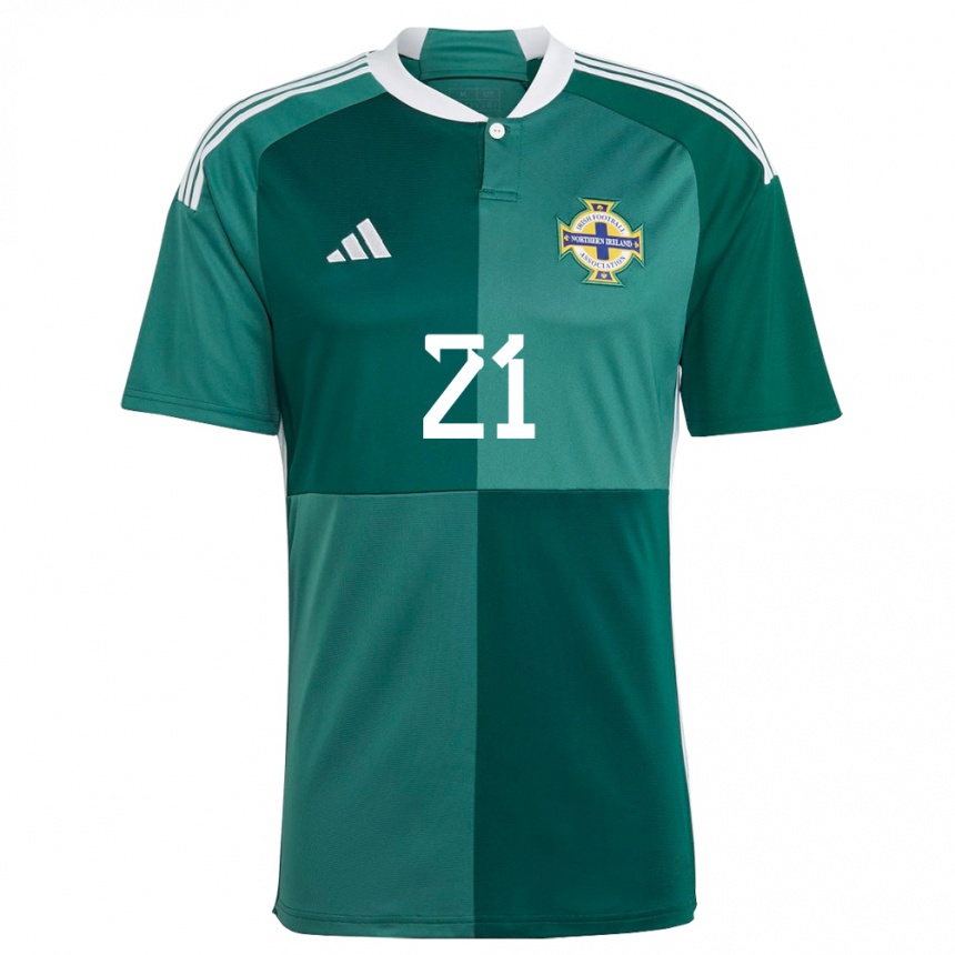 Niño Fútbol Camiseta Irlanda Del Norte Josh Magennis #21 Verde 1ª Equipación 24-26 Argentina