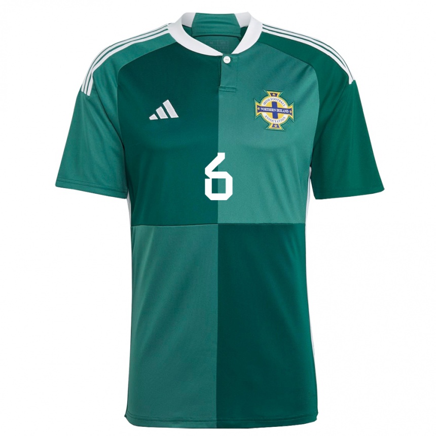 Niño Fútbol Camiseta Irlanda Del Norte Jamie Mcdonnell #6 Verde 1ª Equipación 24-26 Argentina