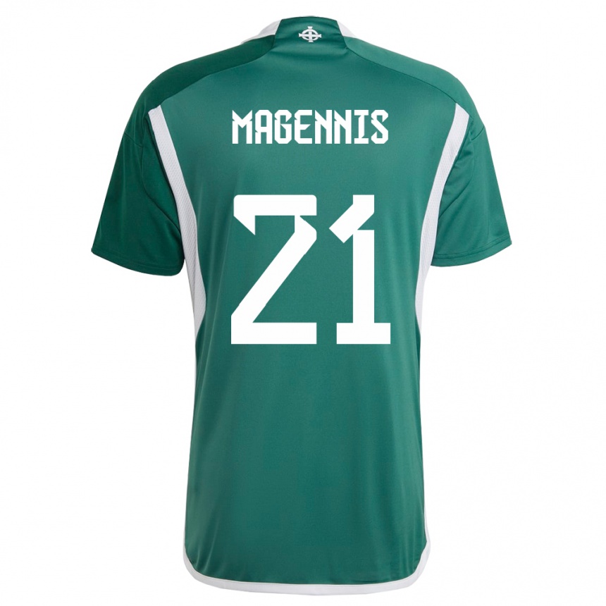 Niño Fútbol Camiseta Irlanda Del Norte Josh Magennis #21 Verde 1ª Equipación 24-26 Argentina