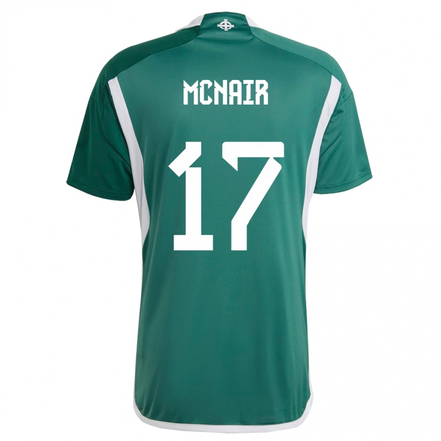 Niño Fútbol Camiseta Irlanda Del Norte Paddy Mcnair #17 Verde 1ª Equipación 24-26 Argentina