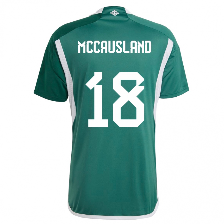 Niño Fútbol Camiseta Irlanda Del Norte Ross Mccausland #18 Verde 1ª Equipación 24-26 Argentina