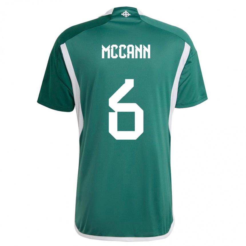 Niño Fútbol Camiseta Irlanda Del Norte Charlie Mccann #6 Verde 1ª Equipación 24-26 Argentina