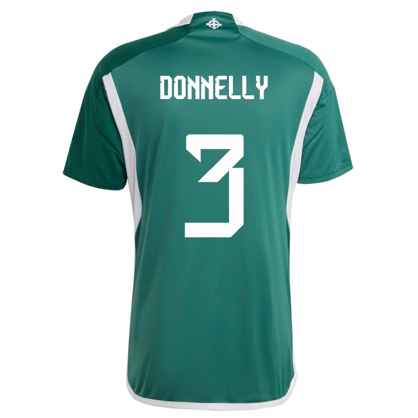 Niño Fútbol Camiseta Irlanda Del Norte Aaron Donnelly #3 Verde 1ª Equipación 24-26 Argentina