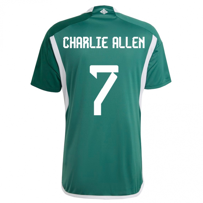 Niño Fútbol Camiseta Irlanda Del Norte Charlie Allen #7 Verde 1ª Equipación 24-26 Argentina