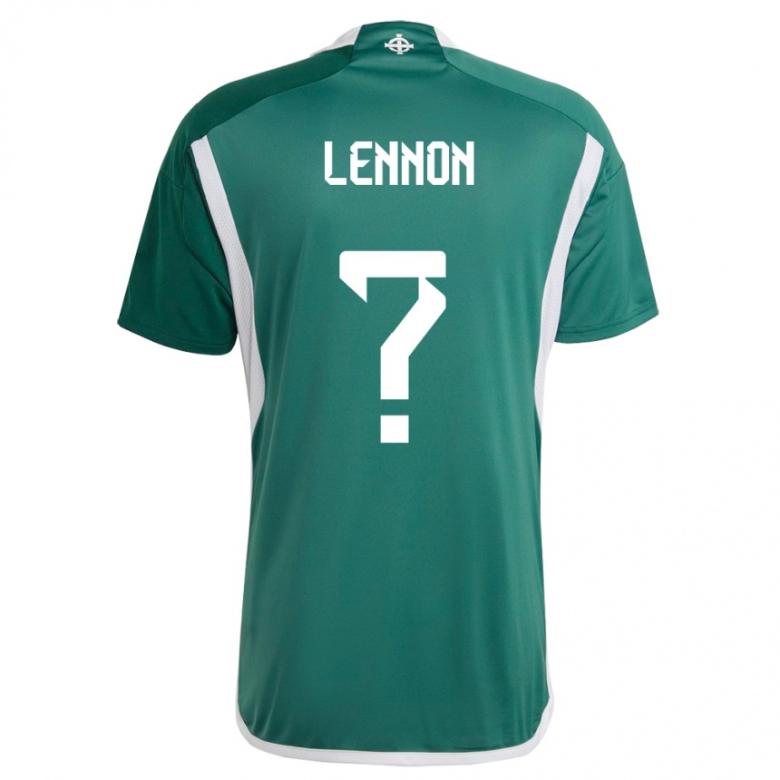 Niño Fútbol Camiseta Irlanda Del Norte Gallagher Lennon #0 Verde 1ª Equipación 24-26 Argentina