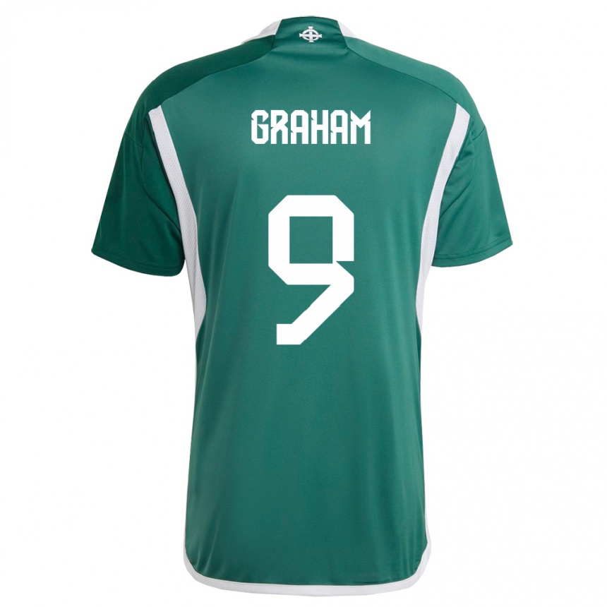 Niño Fútbol Camiseta Irlanda Del Norte Braiden Graham #9 Verde 1ª Equipación 24-26 Argentina