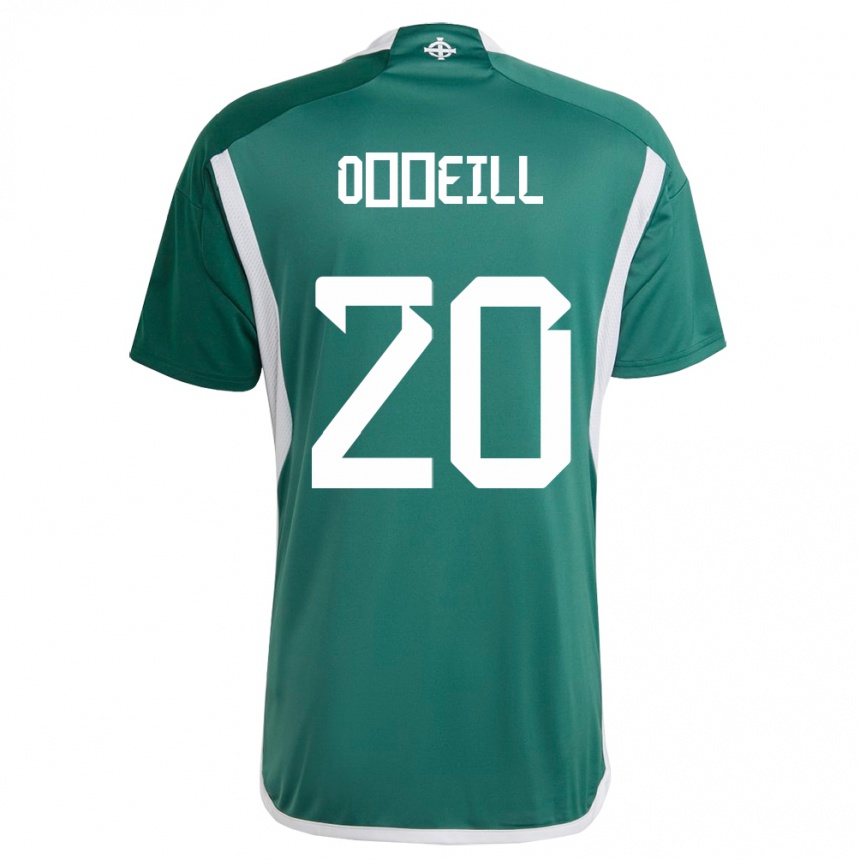 Niño Fútbol Camiseta Irlanda Del Norte Ceadach O’neill #20 Verde 1ª Equipación 24-26 Argentina