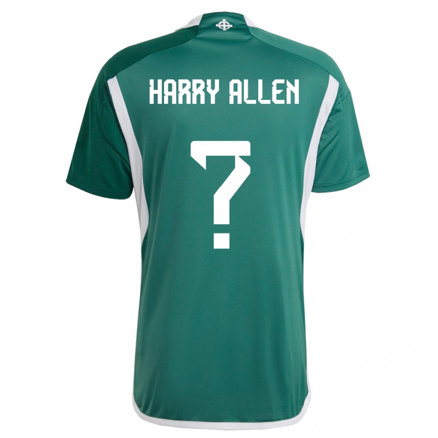 Niño Fútbol Camiseta Irlanda Del Norte Harry Allen #0 Verde 1ª Equipación 24-26 Argentina