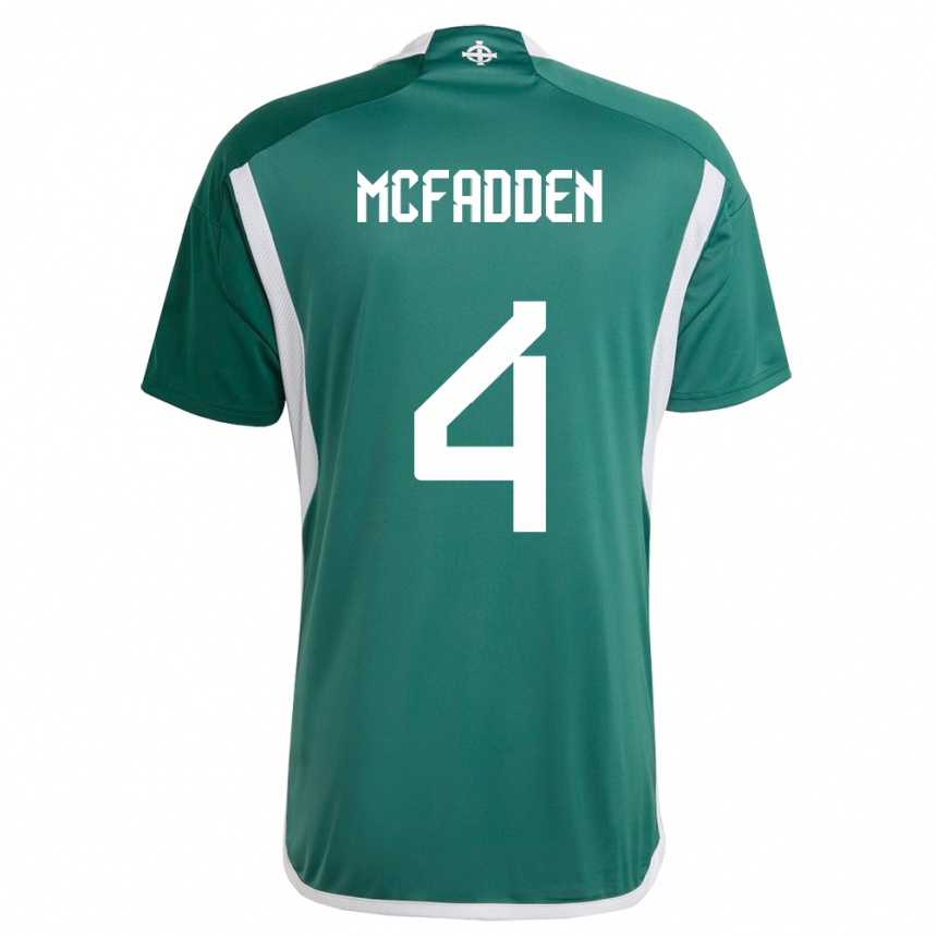 Niño Fútbol Camiseta Irlanda Del Norte Sarah Mcfadden #4 Verde 1ª Equipación 24-26 Argentina