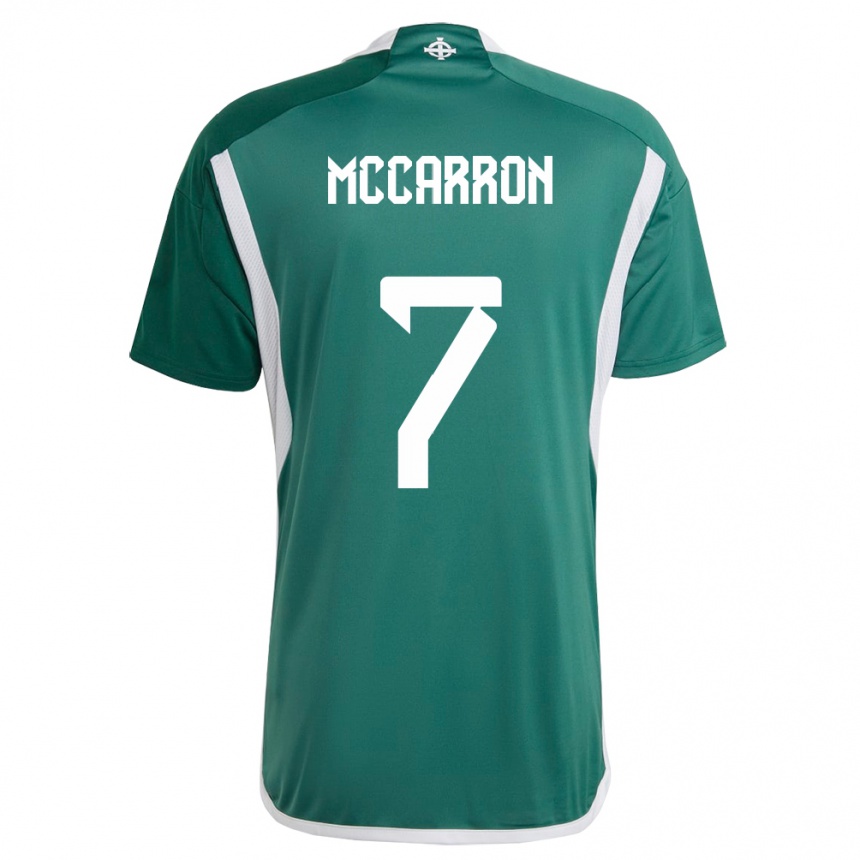 Niño Fútbol Camiseta Irlanda Del Norte Chloe Mccarron #7 Verde 1ª Equipación 24-26 Argentina