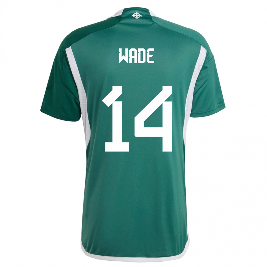 Niño Fútbol Camiseta Irlanda Del Norte Lauren Wade #14 Verde 1ª Equipación 24-26 Argentina