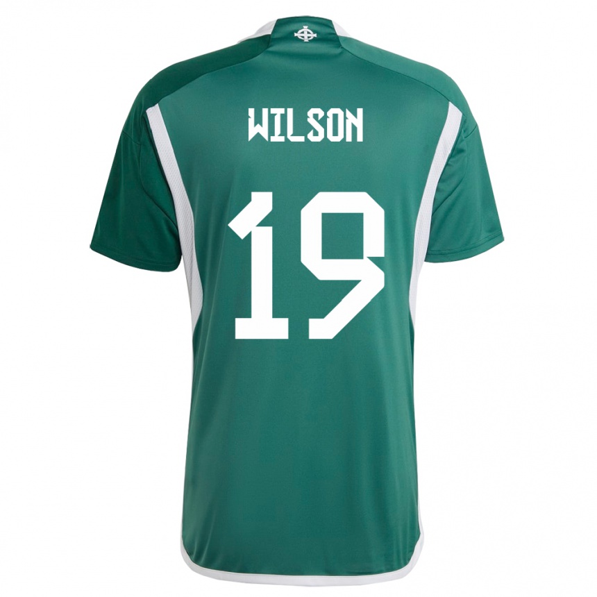 Niño Fútbol Camiseta Irlanda Del Norte Emily Wilson #19 Verde 1ª Equipación 24-26 Argentina