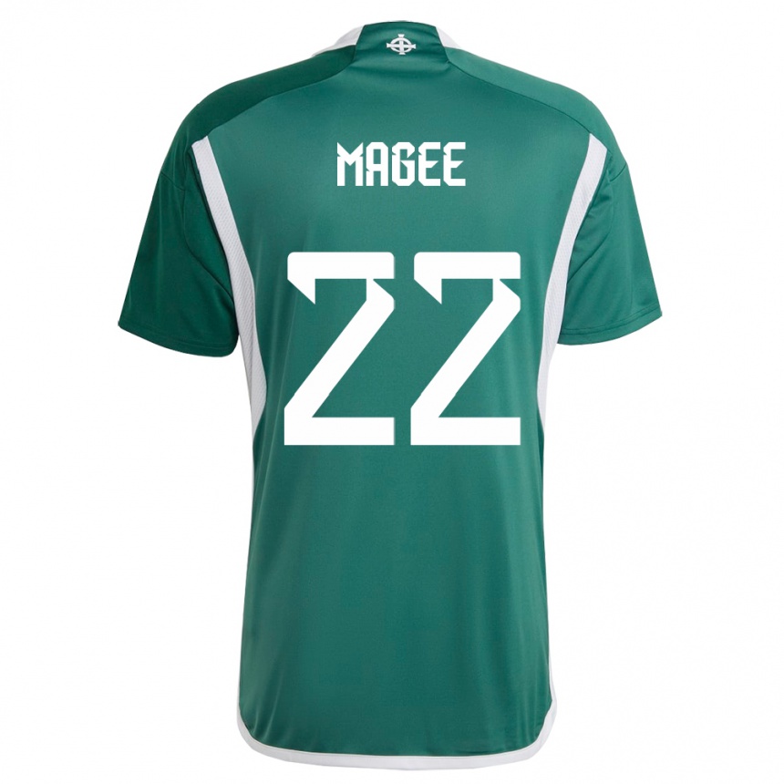 Niño Fútbol Camiseta Irlanda Del Norte Abbie Magee #22 Verde 1ª Equipación 24-26 Argentina