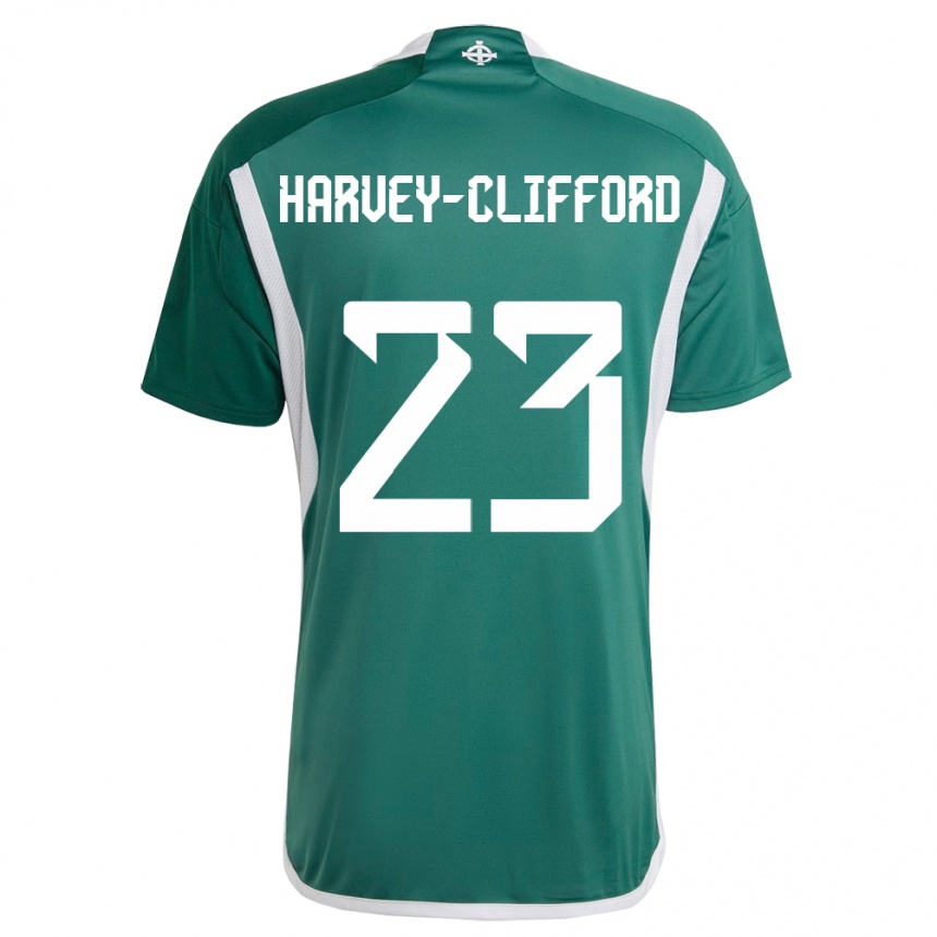 Niño Fútbol Camiseta Irlanda Del Norte Maddy Harvey-Clifford #23 Verde 1ª Equipación 24-26 Argentina