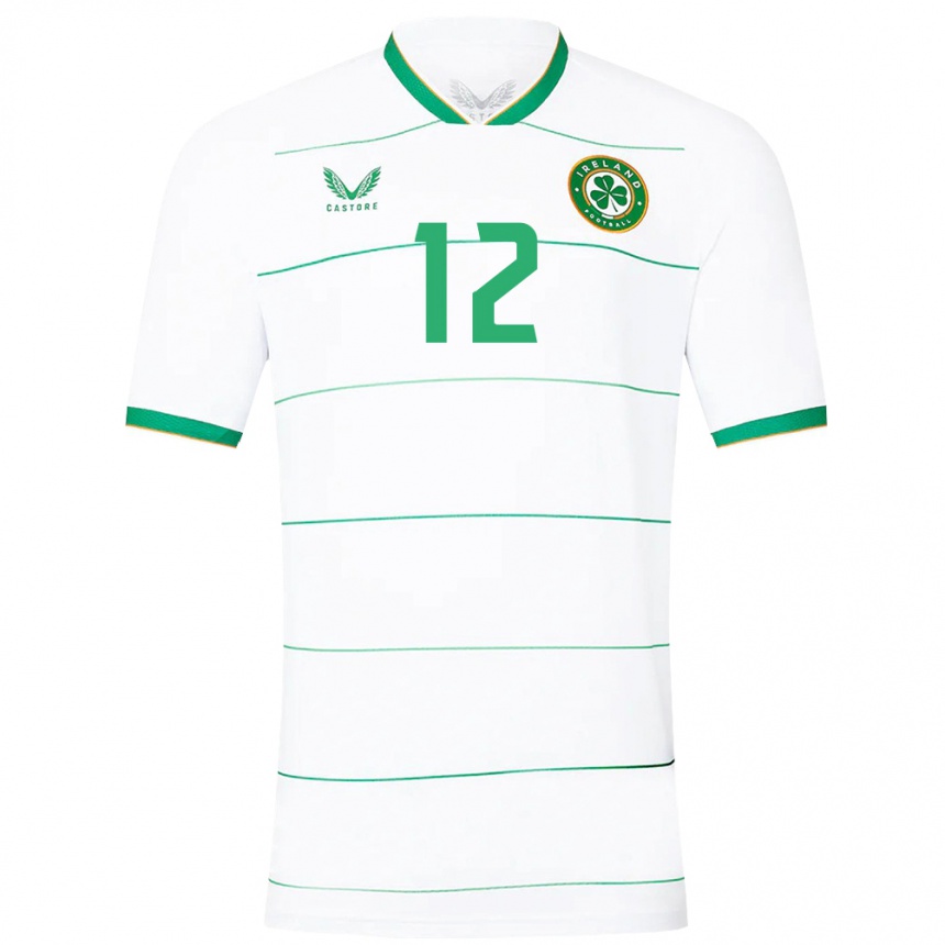 Niño Fútbol Camiseta Irlanda Harry Nevin #12 Blanco 2ª Equipación 24-26 Argentina