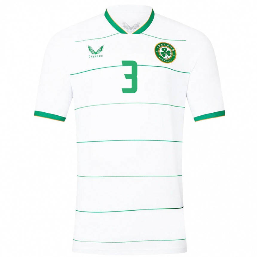 Niño Fútbol Camiseta Irlanda Alex Murphy #3 Blanco 2ª Equipación 24-26 Argentina