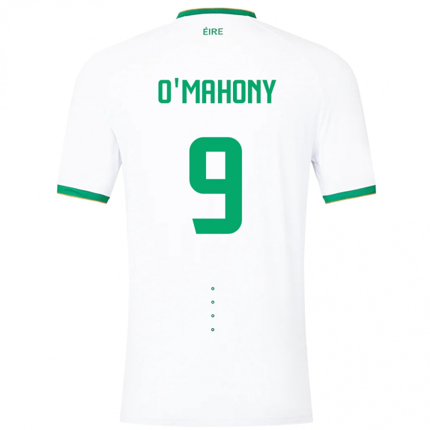 Niño Fútbol Camiseta Irlanda Mark O'mahony #9 Blanco 2ª Equipación 24-26 Argentina