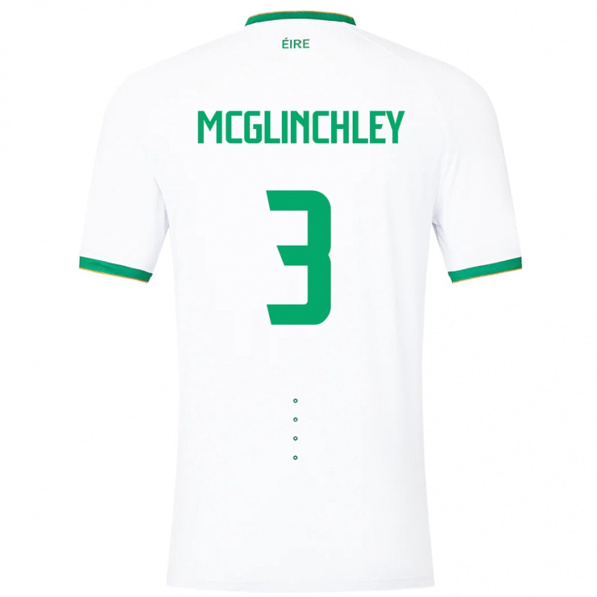 Niño Fútbol Camiseta Irlanda Harry Mcglinchley #3 Blanco 2ª Equipación 24-26 Argentina