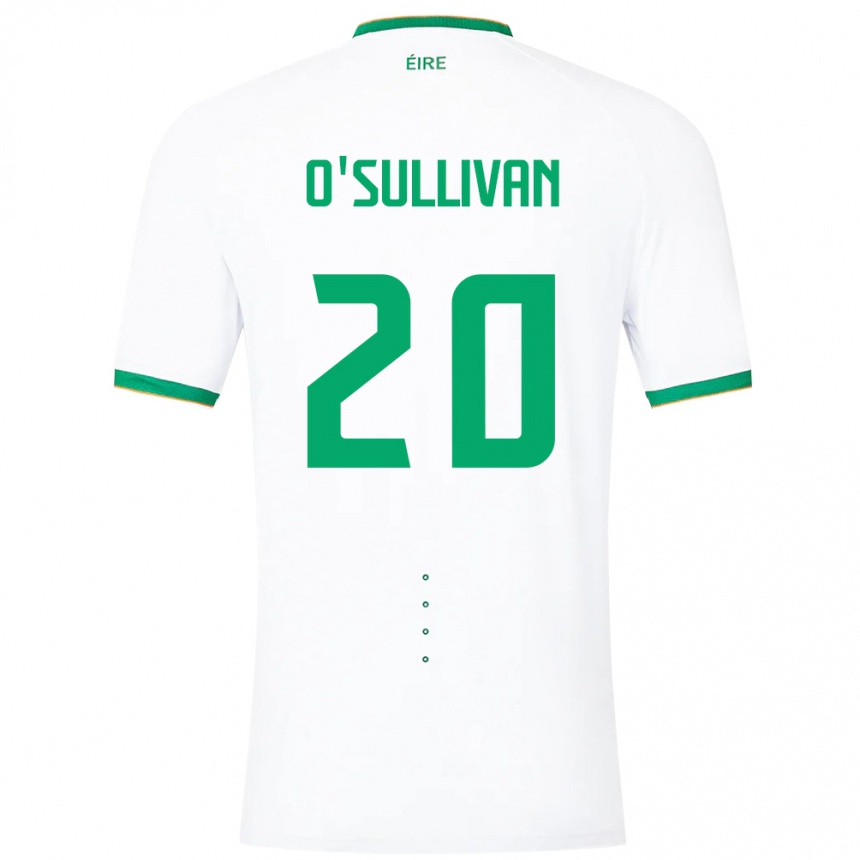 Niño Fútbol Camiseta Irlanda Cathal O'sullivan #20 Blanco 2ª Equipación 24-26 Argentina