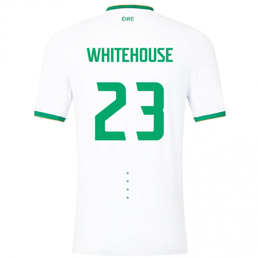 Niño Fútbol Camiseta Irlanda Sophie Whitehouse #23 Blanco 2ª Equipación 24-26 Argentina