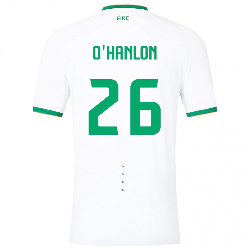 Niño Fútbol Camiseta Irlanda Tara O'hanlon #26 Blanco 2ª Equipación 24-26 Argentina