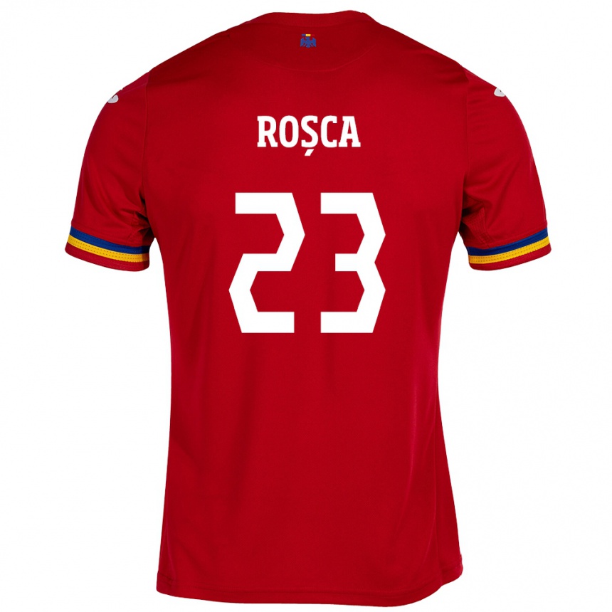 Niño Fútbol Camiseta Rumania Alexandru Roșca #23 Rojo 2ª Equipación 24-26 Argentina