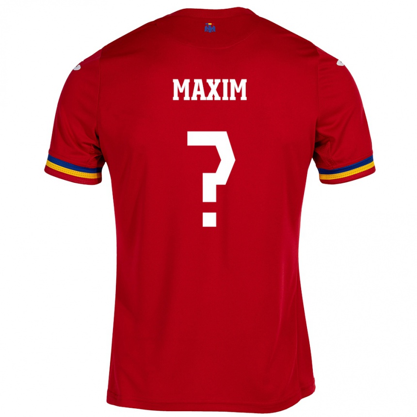 Niño Fútbol Camiseta Rumania Alexandru Maxim #0 Rojo 2ª Equipación 24-26 Argentina