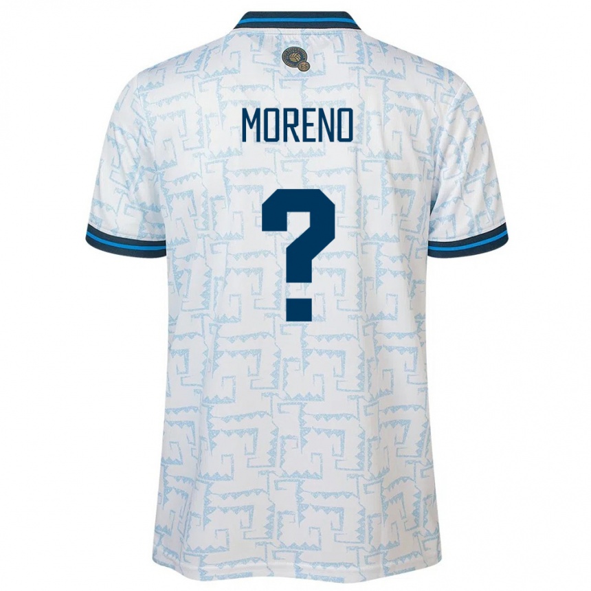 Niño Fútbol Camiseta El Salvador Amando Moreno #0 Blanco 2ª Equipación 24-26 Argentina