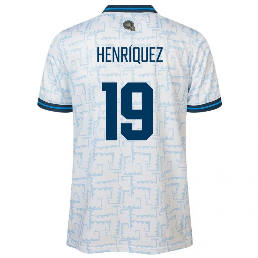 Niño Fútbol Camiseta El Salvador Alejandro Henríquez #19 Blanco 2ª Equipación 24-26 Argentina