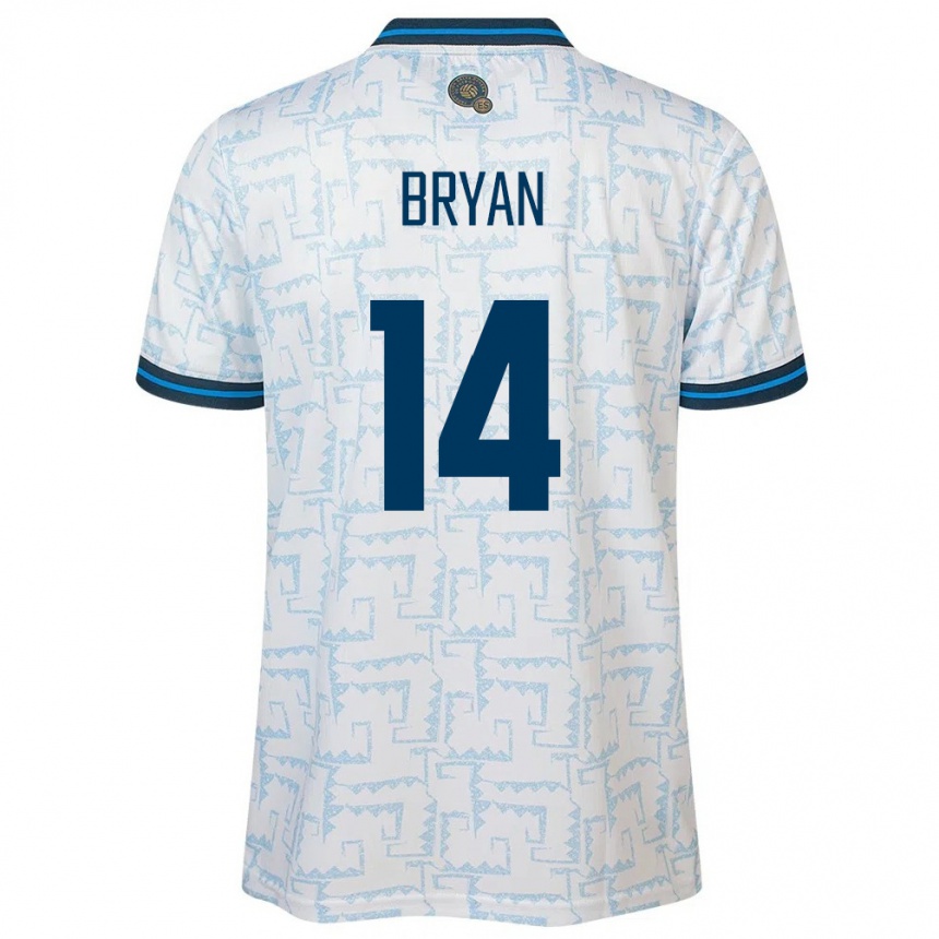 Niño Fútbol Camiseta El Salvador Bryan Vásquez #14 Blanco 2ª Equipación 24-26 Argentina