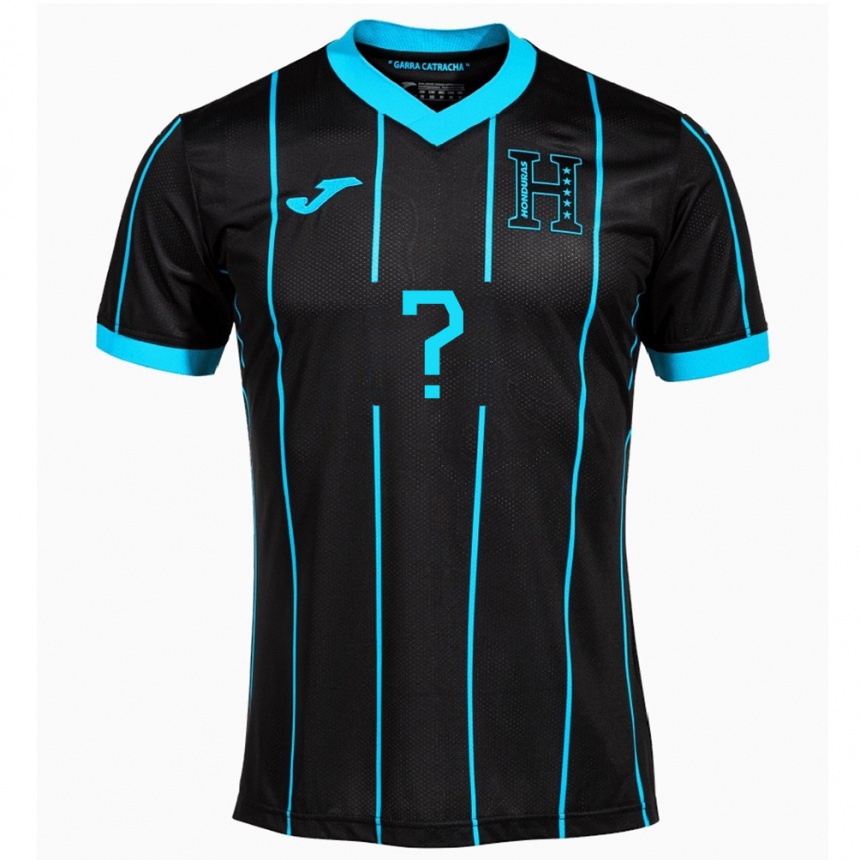 Niño Fútbol Camiseta Honduras Ingris Castellón #0 Negro 2ª Equipación 24-26 Argentina