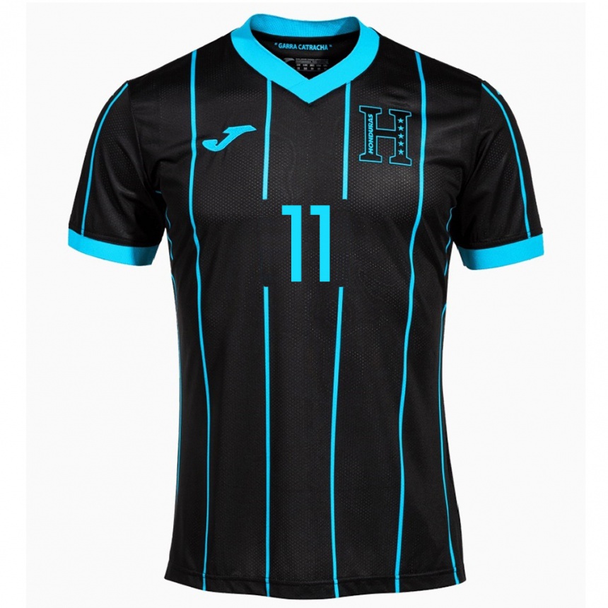 Niño Fútbol Camiseta Honduras Darixon Vuelto #11 Negro 2ª Equipación 24-26 Argentina