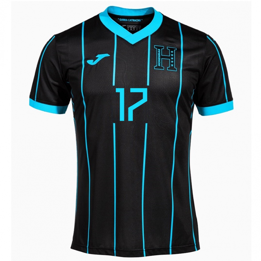 Niño Fútbol Camiseta Honduras Axel Maldonado #17 Negro 2ª Equipación 24-26 Argentina