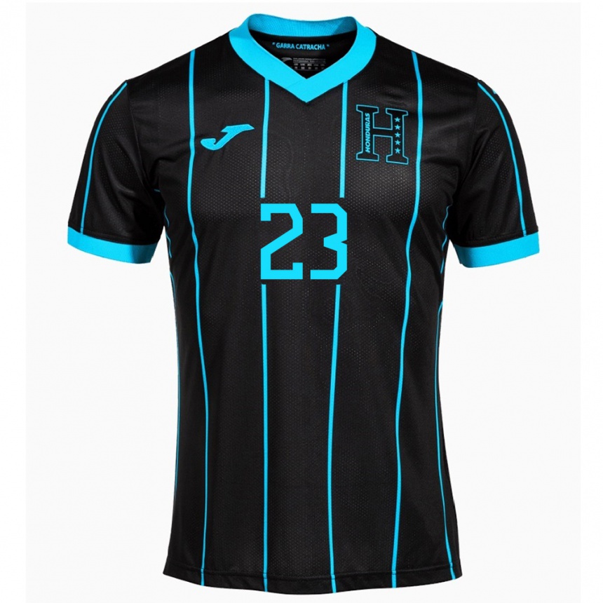 Niño Fútbol Camiseta Honduras Jorge Álvarez #23 Negro 2ª Equipación 24-26 Argentina