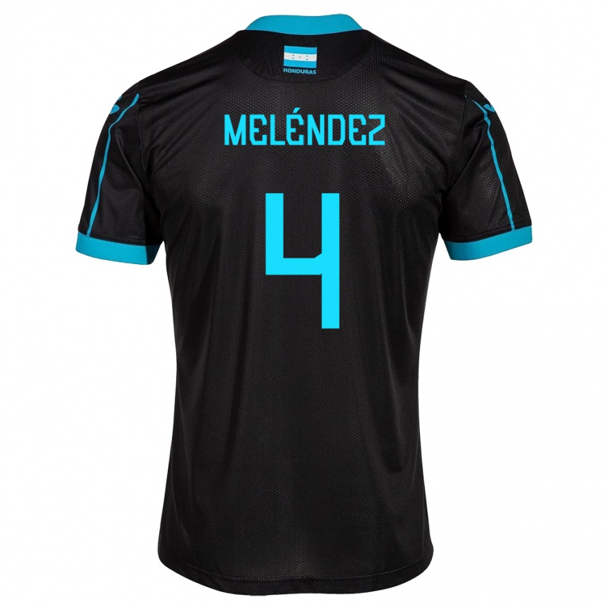 Niño Fútbol Camiseta Honduras Carlos Meléndez #4 Negro 2ª Equipación 24-26 Argentina