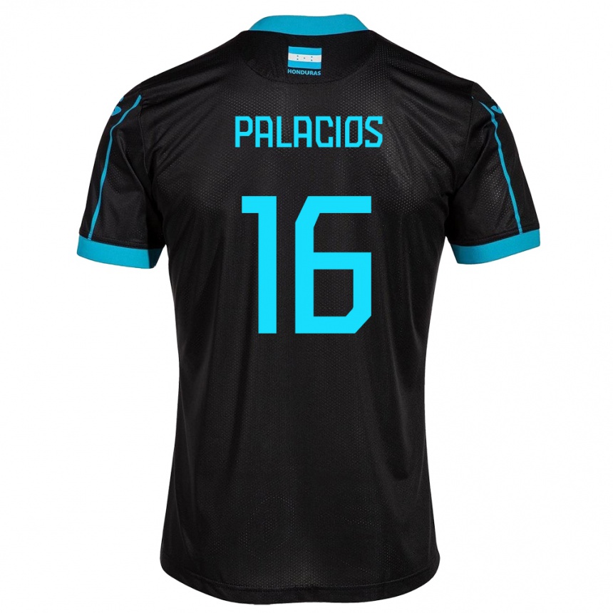 Niño Fútbol Camiseta Honduras Danilo Palacios #16 Negro 2ª Equipación 24-26 Argentina