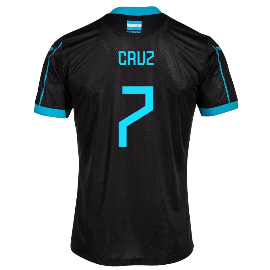 Niño Fútbol Camiseta Honduras Nixon Cruz #7 Negro 2ª Equipación 24-26 Argentina