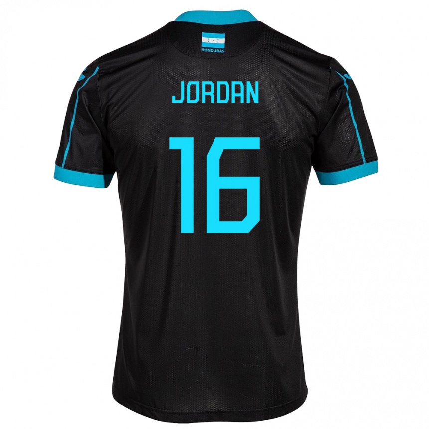 Niño Fútbol Camiseta Honduras Jordan García #16 Negro 2ª Equipación 24-26 Argentina