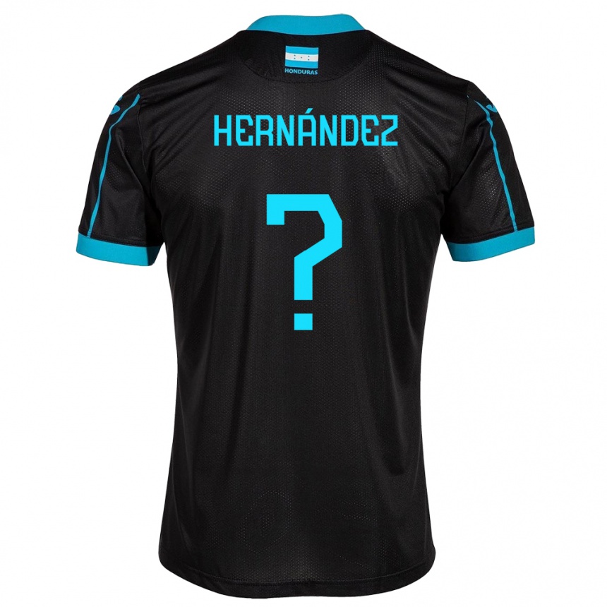 Niño Fútbol Camiseta Honduras Riccy Hernández #0 Negro 2ª Equipación 24-26 Argentina