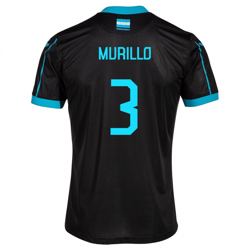 Niño Fútbol Camiseta Honduras Bárbara Murillo #3 Negro 2ª Equipación 24-26 Argentina