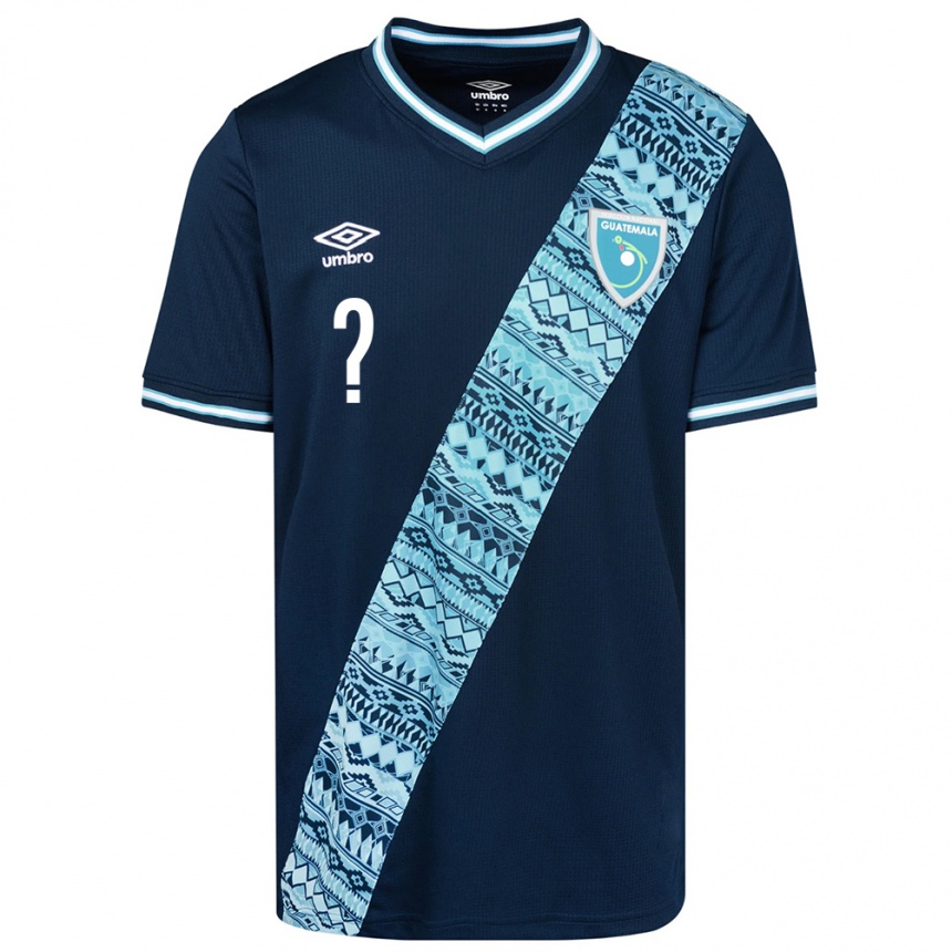 Niño Fútbol Camiseta Guatemala Brandon De Leon #0 Azul 2ª Equipación 24-26 Argentina