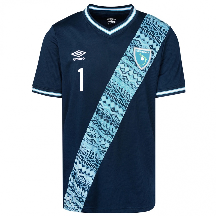 Niño Fútbol Camiseta Guatemala David Aldana #1 Azul 2ª Equipación 24-26 Argentina